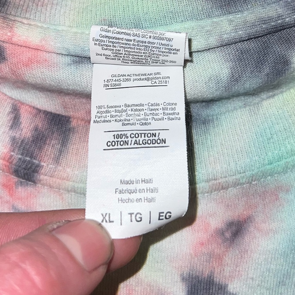 BMW Enthusiast Car Club Blue, Red Green Tie Dye Short Sleeve Shirt Size XL - Picture 9 of 10